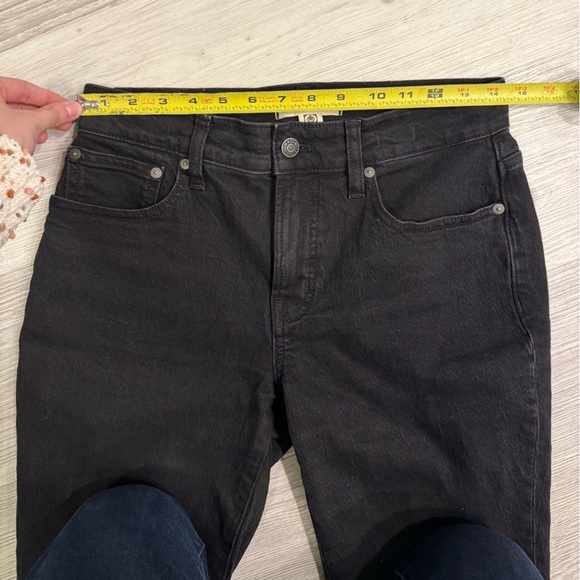 Madewell Women's Black Straight Leg Jeans 26 - Picture 7 of 10